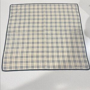 Burberry Classic Plaid Handkerchief in Cream and Black